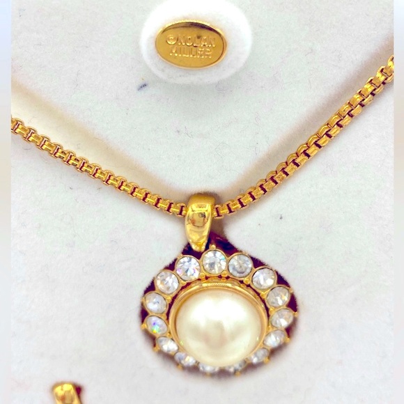 Vintage Nolan Miller Glamour Collection Interchangeable Pendant Necklace Set - Picture 2 of 14